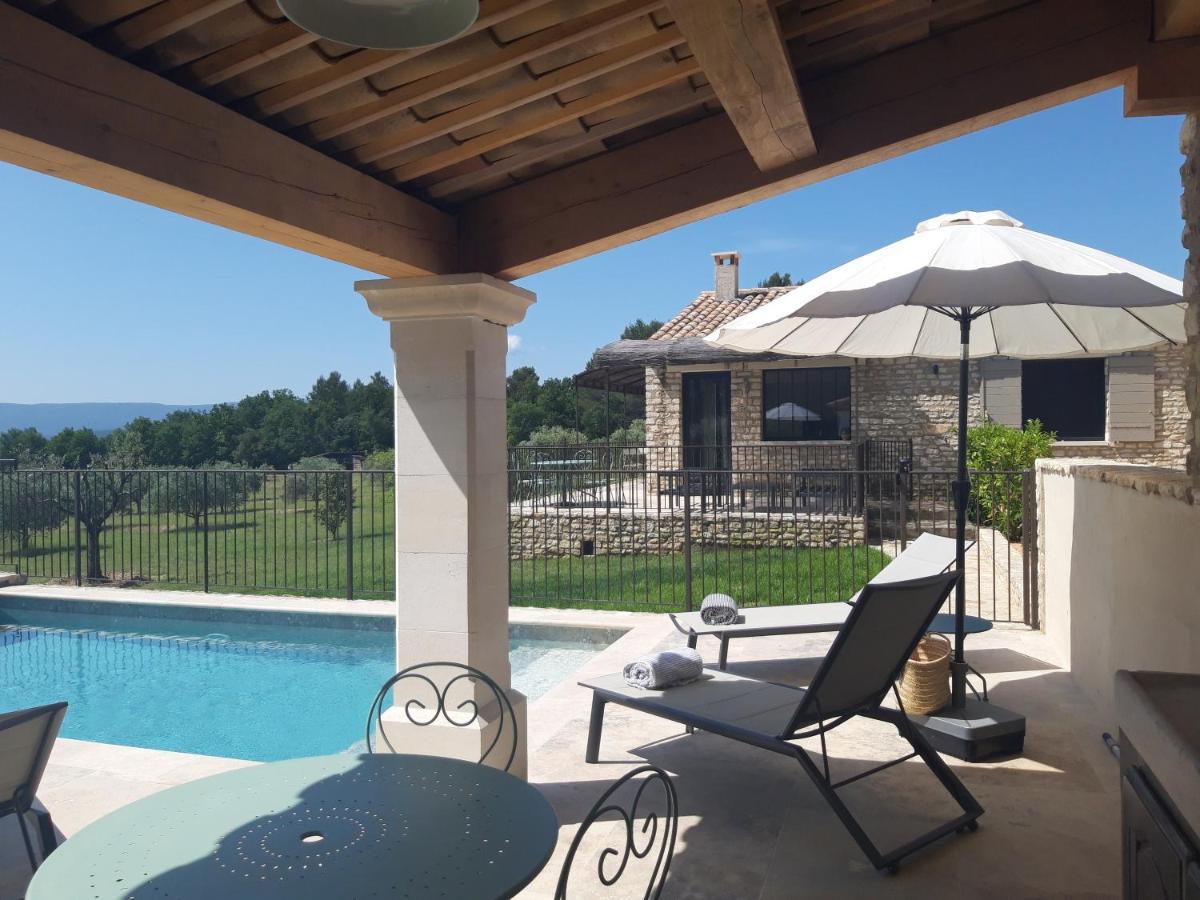 Bastide Toujours Dimanche, Maison De Vacances Avec Vue & Piscine Privee Gordes Esterno foto