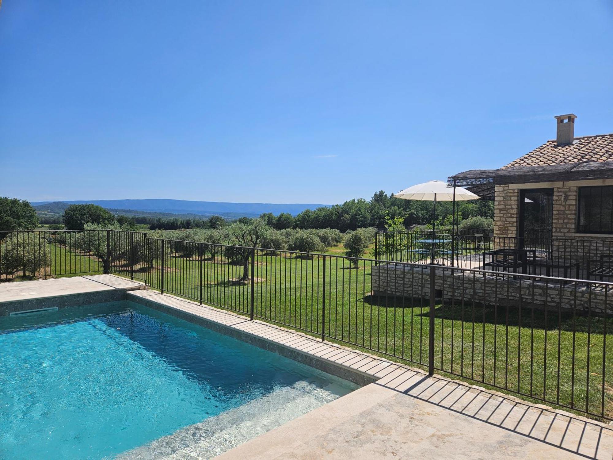 Bastide Toujours Dimanche, Maison De Vacances Avec Vue & Piscine Privee Gordes Esterno foto